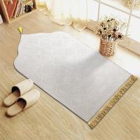 Carpetas De OraciónIslamicas Con Borlas Y Antideslizantes De Terciopelo Grueso Y Geométricas Para El Hogar Y La Sala De Estar - details 2