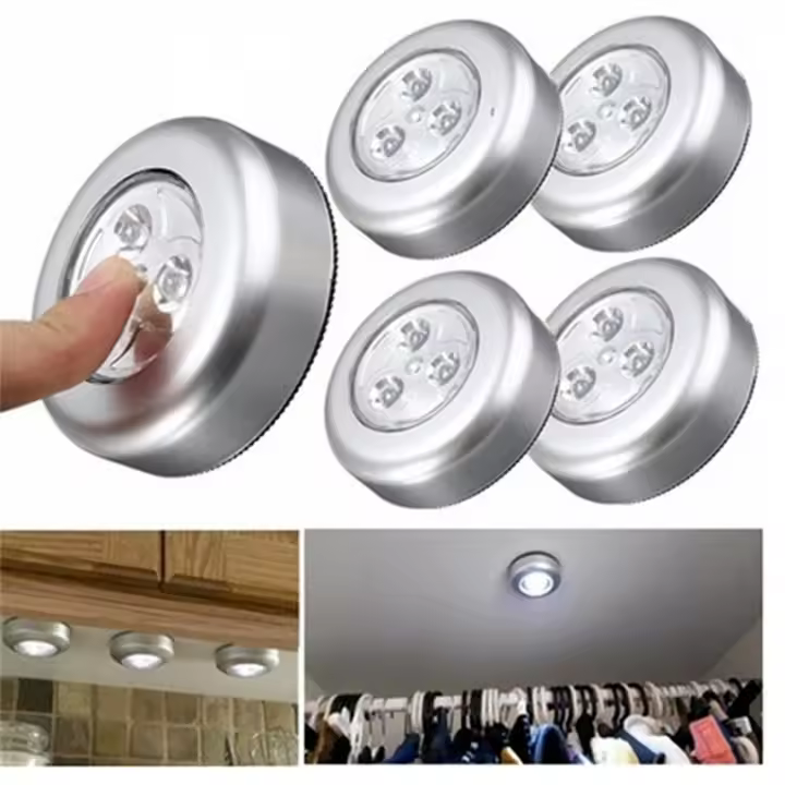 Miniluz LED Nocturna with Control táctil para Armario, Luz de 10 A 1 piezas para Escaleras, dormitorio, Cocina, inalámbrica, with Batería - 1