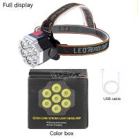 Linterna Frontal Recargable Super Brillante 7LED Impermeable Para Camping Pesca Senderismo Mineria Noche Exterior - details 9