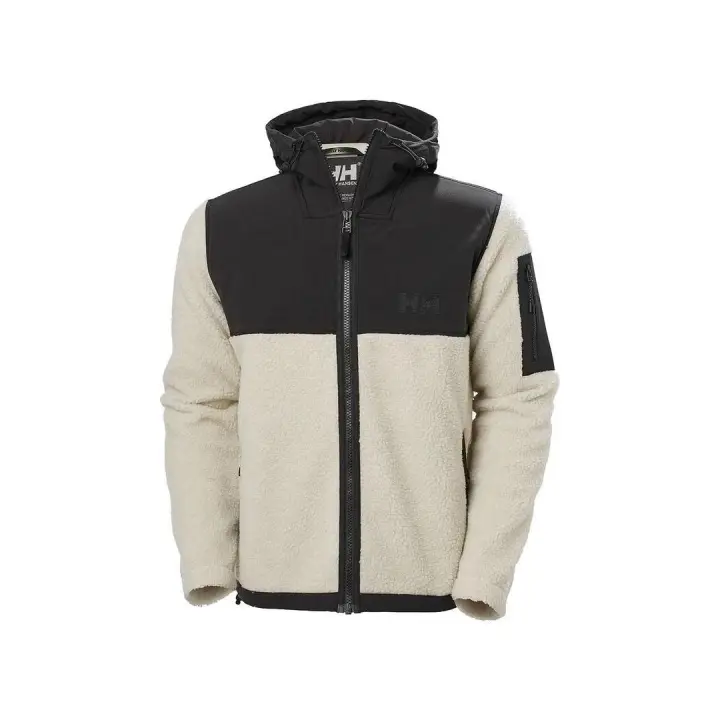 Helly Hansen Chaqueta Polar Hombre HH Patroil Pile Negro Blanco - Corte Clásico - 1