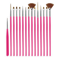 Set De 20 Pinceles De Uñas Ombre Para Pintura Y Dibujo Con Gel UV Herramientas De Diseño DIY Para Manicura Y Carving - details 3