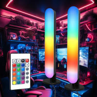 Lámpara De Escritorio RGB Con Control Remoto De 24 Teclas Para TV Y PC Iluminación Ambiental De Juego Sincronizada Con La Música Luz De Fita RGB Inteligente - details 0
