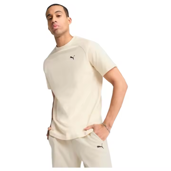 Camiseta de Manga Corta Puma  para unisex en color beige - 1