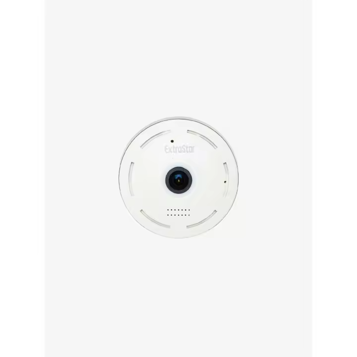 Cámara WiFi 360 ° Fisheye HD 960P con audio bidireccional, Visión Panorámica, control por App, grabación en MicroSD hasta 128 \ u202fGB, ideal para Bebés, mascotas y Vigilancia de interiores - 1