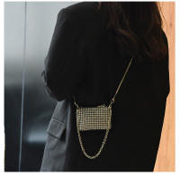 Bolso De Hombro Mini Jiomay Para Mujer Diseñador Lujo 2024 Con Diamantes Y Cadena Bolso De Fiesta Versátil Para Labial - details 24