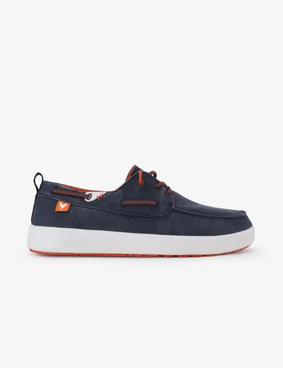 Náuticos Hombre Walkin Pitas Maui Coast Azul Marino con Detalles Anaranjados - 1