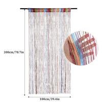 Cortinas de cuentas para Puerta, 100x200 cm, Cortinas boor with Cuentes, Cortina de cuentas de Cristal, Cortina de Puerta con cuentas brillantes, decoración de privacidad para dormitorio (ARCH Iris) - details 1