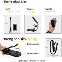 Luz De Lectura Ajustable Recargable USB Con Cuello De Garrafa 7 LEDs Luz Nocturna De Escritorio Para Lectura En La Noche Con Clip De Ganso - details 4
