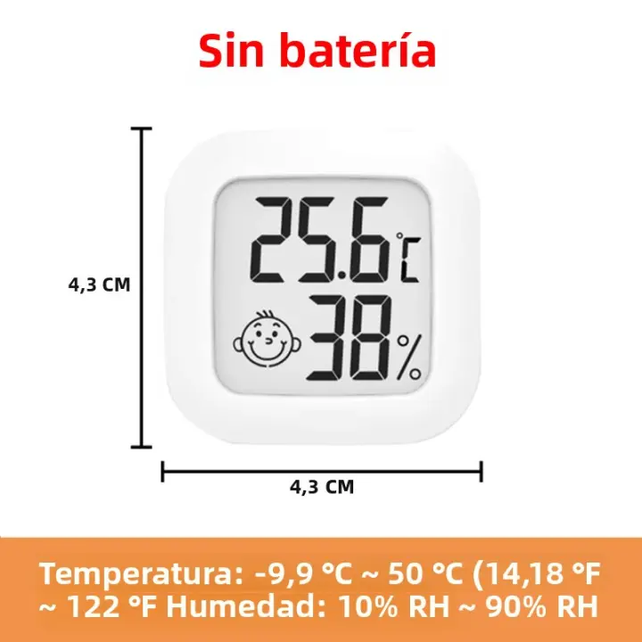 Mini Termómetro Y Higrómetro Digital LCD Para Interior Sensor De Temperatura Y Humedad Estación Meteorológica Para El Hogar Medidor De Clima - 1