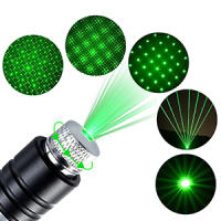 Puntero láser, linterna táctica de 2000 m, luz verde de larga distancia, linterna de mano de alta potencia, puntero láser recargable para USB con tapa de estrella, enfoque ajustable para interacción con mascotas, escalada en roca, caza y reuniones - details 2