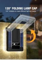Nueva Lámpara De Pared LED Solar Para Jardín Con Sensor De Movimiento Y Múltiples Modos Resistente Al Agua Iluminación De Seguridad Para Camino Del Jardín - details 5