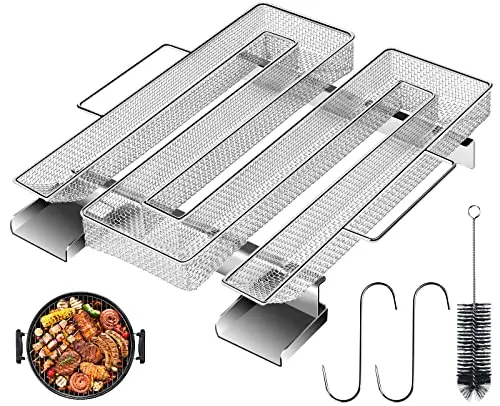 Generador De Humo Frío De Acero Inoxidable Con 1 Cepillo De Limpieza Y 2 Ganchos Para Barbacoa Al Aire Libre Y Picnic - 1