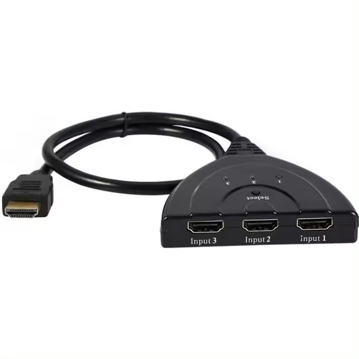 Adaptador de TV HD DILWE - 1080P with conmutador HDMI Automático para múltiples pantallas y conmutador LAT - 1