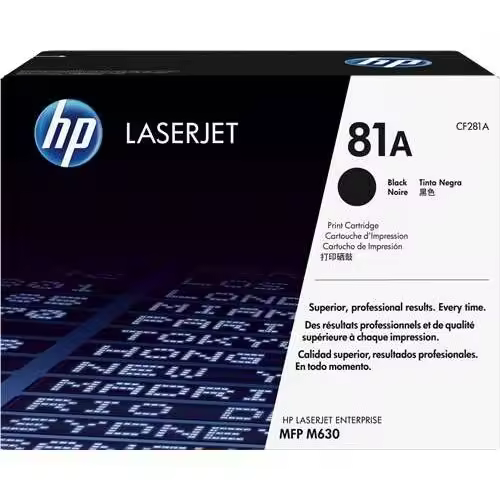 Hp cf281a negro cartucho de toner original - 81a - 1