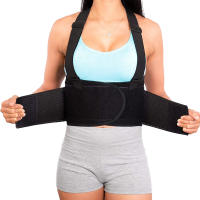 Nueva Cinturón De Soporte Para Cintura Ajustable Con Almohadillas De Espalda Industrial Trabajo Físico Fitness Pesas Cinturón De Lumbar Médico Con Correas De Hombros Para Todas Las Edades Por Encima De 13 Años - details 1