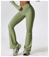 Pantalones De Yoga Para Mujer Cintura Alta Flared Transpirables Pantalones Deportivos Para Gimnasio Y Correr Talla Verdadera - details 5