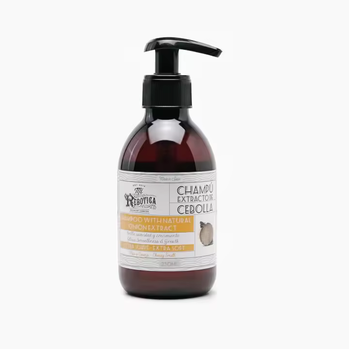 Champú Ultrasuave Mi Rebotica para Cabellos Secos y Dañados con Extracto de Cebolla y Olor a Cereza - Mejora la Densidad del Cabello - 1