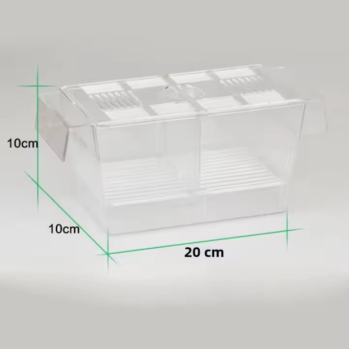 Caja De Acuario Tropico Caja De Cría De Pez Transparente Plástico Suministros De Acuario - 1