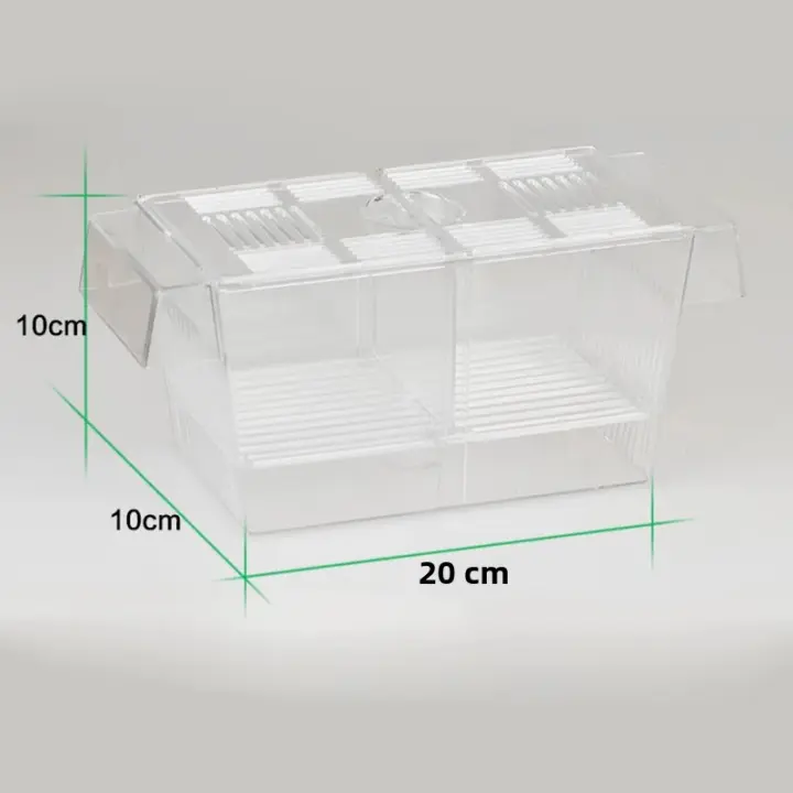 Caja De Acuario Tropico Caja De Cría De Pez Transparente Plástico Suministros De Acuario - 1