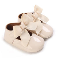 Zapatos De Princesa Para Bebé Niña En Lace Blanca Mocasines Con Lazo Y Borde Antideslizante De Goma Primera Calzado Para Caminar - details 149