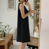 Vestido De Encaje ZANZEA Para Mujer Verano 2024 Sin Mangas Cuello Redondo Largo Pierna Vestido Casual Suelto Con Bolsillos - details 10