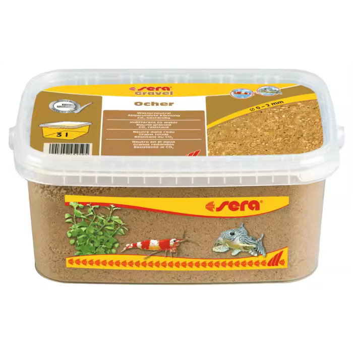 Sera Gravel Ocher Ø 0 – 2 mm 3L - 1