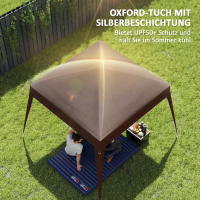 Techo de Gazebo Reemplazo 3x3m | Impermeable, Resistente al Viento (Clase 3) Y Frío | Estructura Estable with Toldo Individual para Jardín, Fiesta or Café - details 1