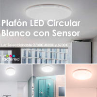 Plafón LED Circular - OSRAM CHIP - Sensor de Movimiento - 24-20-16W - CHIP OSRAM - Luz Seleccionable  2700K + CCT - details 0