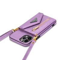 Funda De Cuero Para iPhone Con Lanyard Y Monedero Porta Tarjetas Funda Crossbody Protectora Anti-Scratch Antisalpicaduras Para Modelos 13 12 Mini 15 14 11 pro Max XS XR 7 8 plus - details 10
