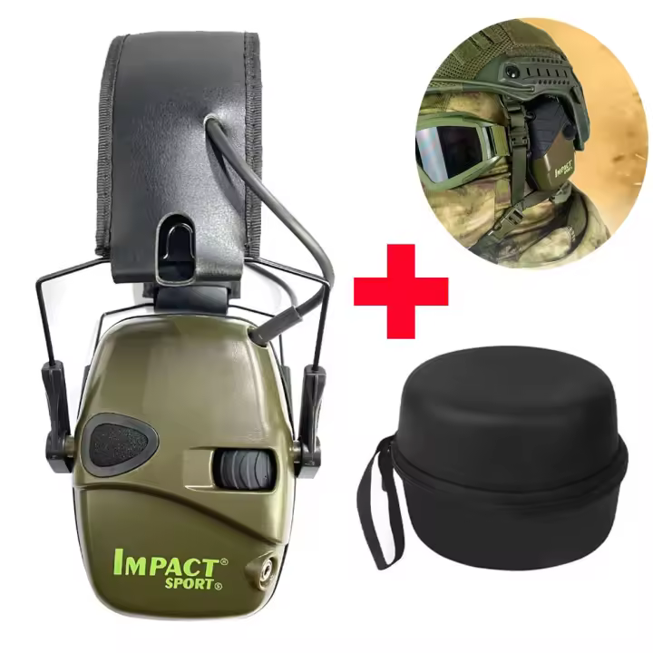Auriculares Con Protección Acústica Para Tiro Active Headset Headphones Protección Auditiva Electrónica Para Caza - 1
