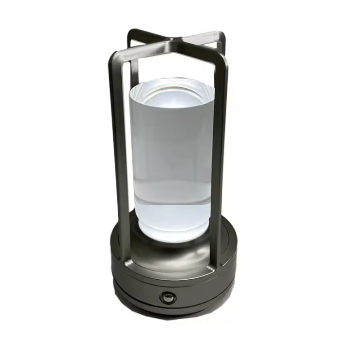Lámpara De Mesa LED De Cristal Recargable Táctil Para Decoración De Habitación Y Escritorio Lámpara Nocturna Para Dormitorio Y Restaurante - 1