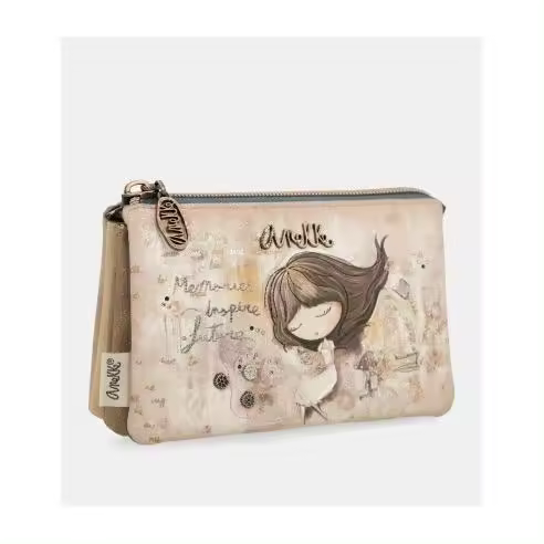 Anekke Memories  Monedero Triple Compartimento - Referencia 40809-015 - 15 x 10 x 4 Cm - Nueva Colección 25 - - 1