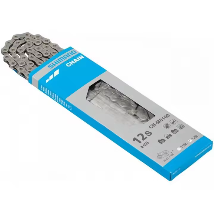 Cadena shimano XT 126 eslabones +QL CN-M8100 12-Velocidades - 1