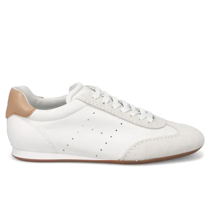 Zapatilla de Hombre Hogan Olympia H676 blanca y Melo en Napa sin Agujero HXM6760FN60N1M0UAD - 1