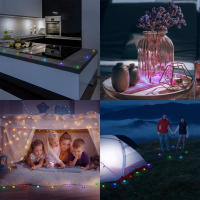Lámpara Submersible LED Con Control Remoto Luz Blanca Cálida/Blanca Para Piscinas Estanques De Peces Decoración De Vajillas Luz Submarina Impermeable Para Fiestas - details 4