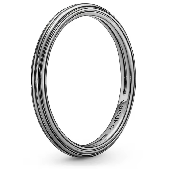 PANDORA Anillo Pandora Me 149591C00-52 Rutenio Plata 925 con Conector para Anillos - 1