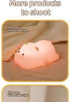 Lámpara De Noche Hippo Suave Y Bonita Luz Cálida Para Dormitorio Iluminación Suave Para Lactancia Regalo Para Niños - details 10