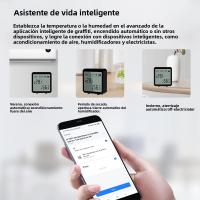 Sensor De Temperatura Y Humedad Inteligente WiFi Con Pantalla LCD Para Interior Detector De Temperatura Y Humedad Compatible Con Alexa Google - details 6