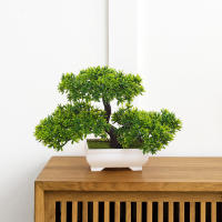Arbol Bonsai Artificial De Pino Japonés Para Decoración De Escritorio Centro De Mesa Baño Sala De Estar Dormitorio Estilo Rústico Farmhouse - details 0