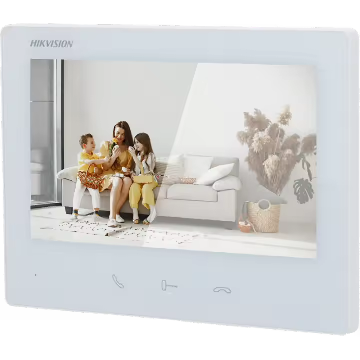 HIKVISION MONITOR DE TIMBRE DE VIDEO DE 2 HILOS DS-KH7300EY-WTE2/Blanco - 1