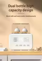 Calienta Biberones | Esterilizador Biberones | Calentador rápido de alimentos para bebés 8-en-1 y descongelador Calentador pantalla LCD Control preciso de temperatura para leche materna(baby food) - details 8