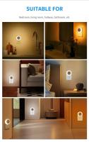 Lámpara De Pared LED Redonda Con Sensor De Atardecer a Medianoche Para Iluminación Nocturna Interior En Dormitorio Baño Cocina Escaleras Pasillo Conectividad EU/US - details 8