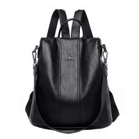 Mochila De Cuero antirrobo para mujer, bolso de de de hombro vintage, mochila viaje alta capacidad, - details 7