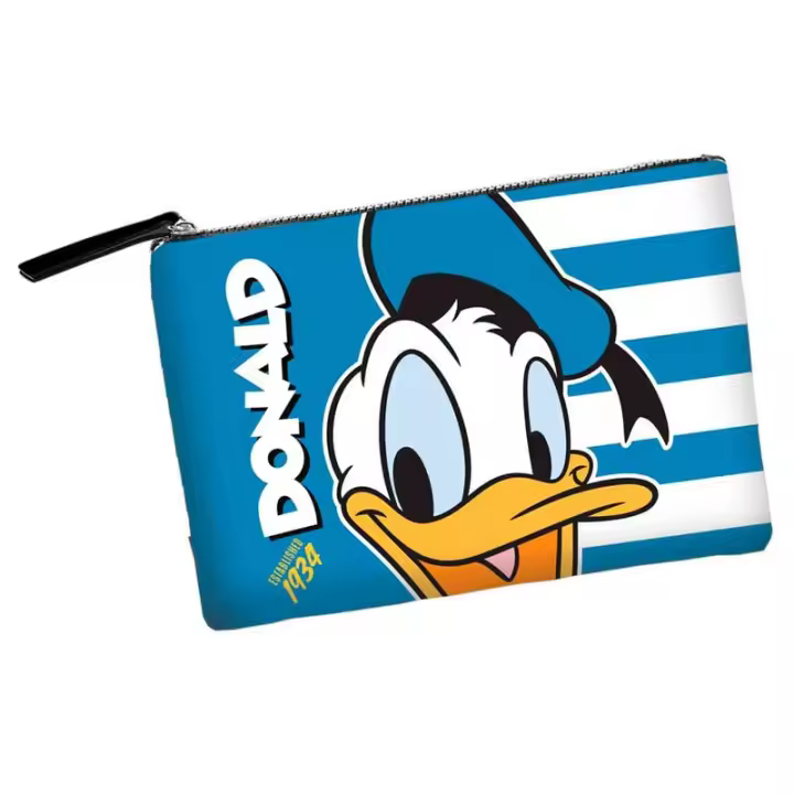 Neceser Pato Donald, Bolsa de Aseo Pato Donald, Licencia Oficial 100%, Con Rayas, 30,5 x 22,5 x 2 cm, Karactermania - Kiglam - 1