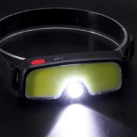 Linterna Frontal LED Recargable Tipo C Con Luz COB Impermeable IPX5 Y Pantalla De Visualización De Batería Para Camping Y Pesca - details 5
