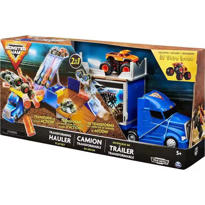 Monster Jam Trailer Transformable Bizak 61925881 Vehículos miniatura a escala - 1