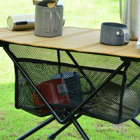 Bolsa De Red Para Mesa Plegable Al Aire Libre Con Bolsillo Malla Colgante Organizador Para Tripode Y Despensa De Picnic - details 2