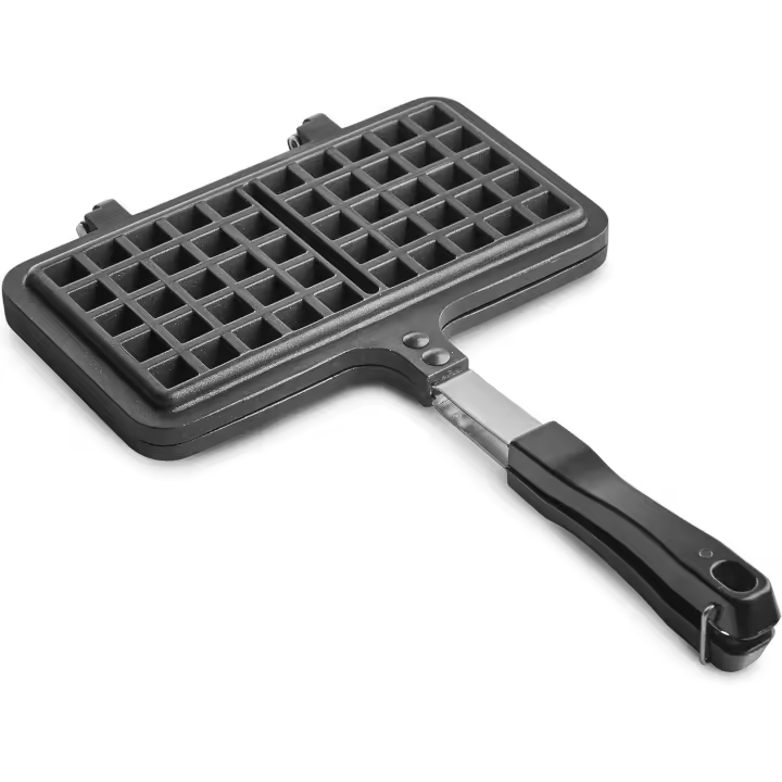 Gofrera para Estupa, gofrera de Aluminio fundido a presión de Doble Cabeza, gofrera antiadherente con Mango a prueba de frío - 1