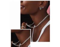 Pandora PAV Pavé Collar de Cadena Cubana Brilliant, Moderno y sencillo, Plata - 45 CM, Incluye Caja de Regalo Original - details 1