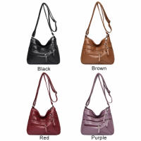 Bolso De Hombro Para Mujer 2023 Nueva Moda En Cuero PU Color Sólido Gran Capacidad Bolso Cruzado Multi-Nivel Estilo Clásico - details 1